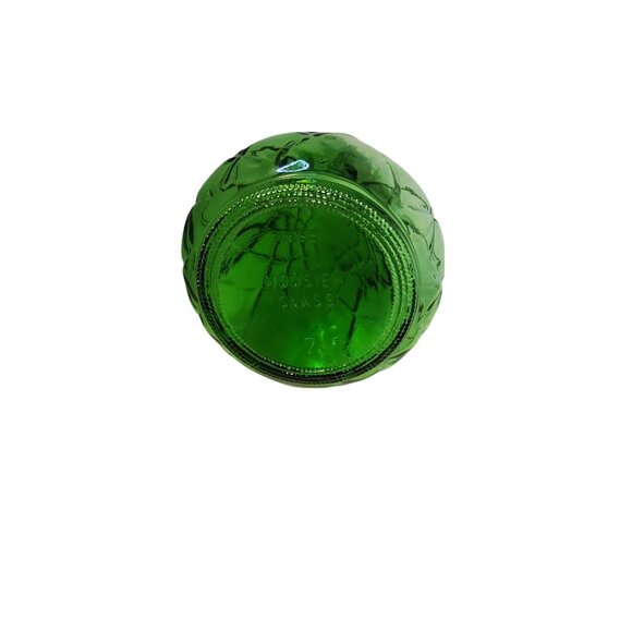 Vintage Hoosier Glass Green Diamond Pattern Bud Vase - Picture 2 of 2